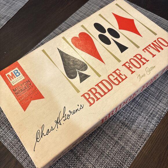 Milton Bradley Other - VTG Chas H. Goren Bridge For Two Milton Bradley Card Game Complete FINE Ed. 1964